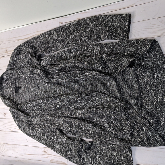 Aeropostale Comfy Long Cardigan Sweater Coat Black/white - Small - Picture 1 of 5